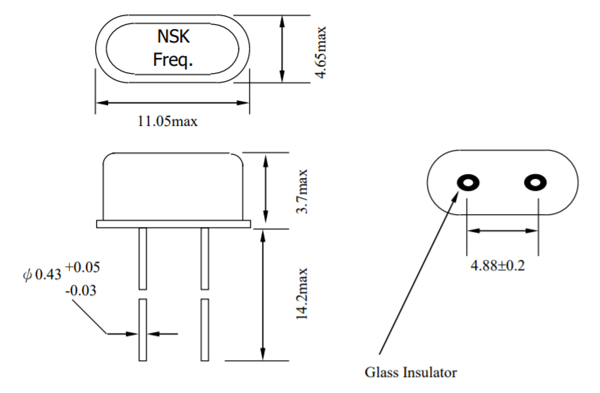 NXS系列插件晶振